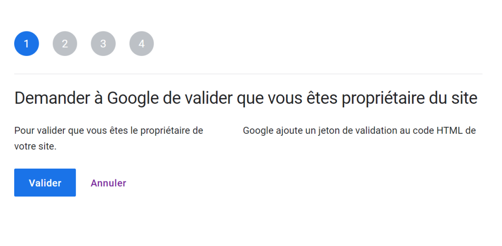 Site Kit étapes