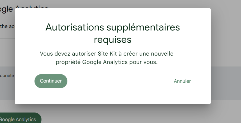 Référencer site WordPress Propriété Google Analytics