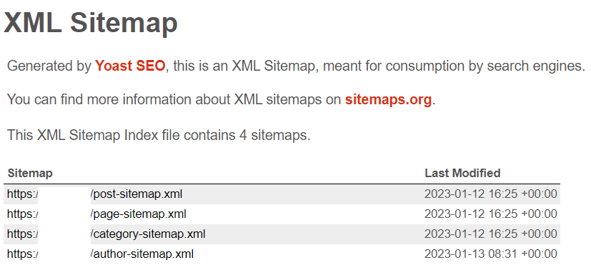 Référencer site WordPress Sitemap