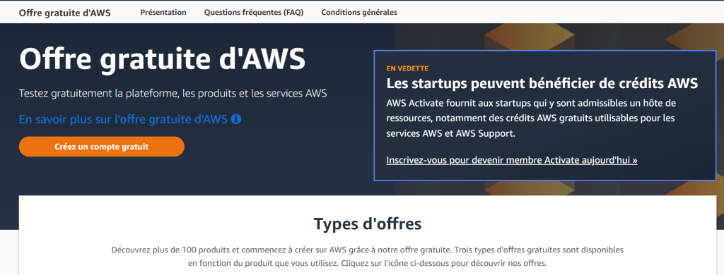 Offre gratuite AWS