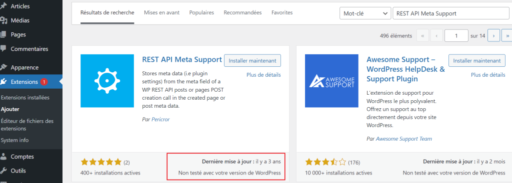 REST API Meta Support